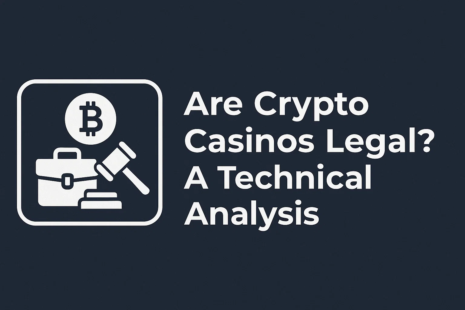 Are Crypto Casinos Legal? A Technical Analysis